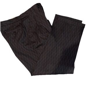 Zanella Men’s Dress Pants Size 34W 32 L Black Stefano OUTSTOCK $395 Super Rare